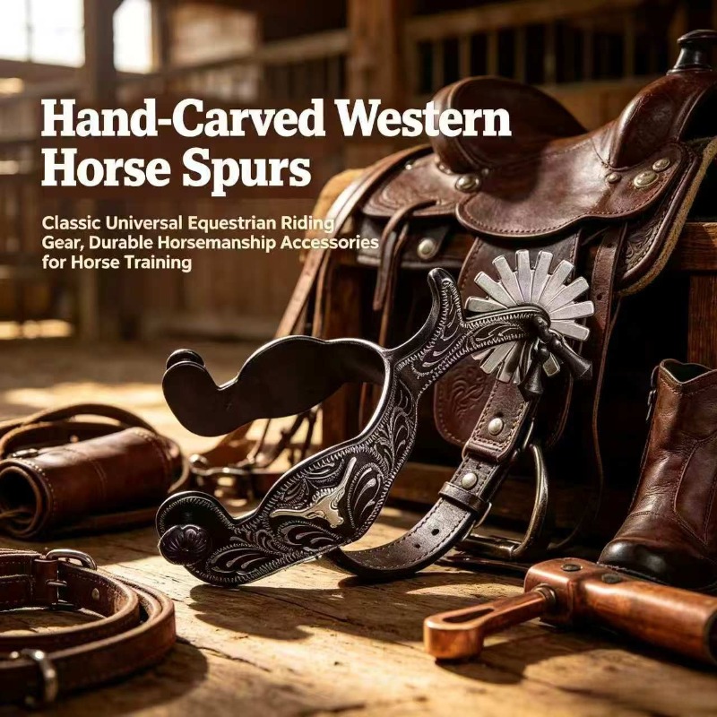Riding Gear - Ручная резьба, западные конные шпоры, классическая