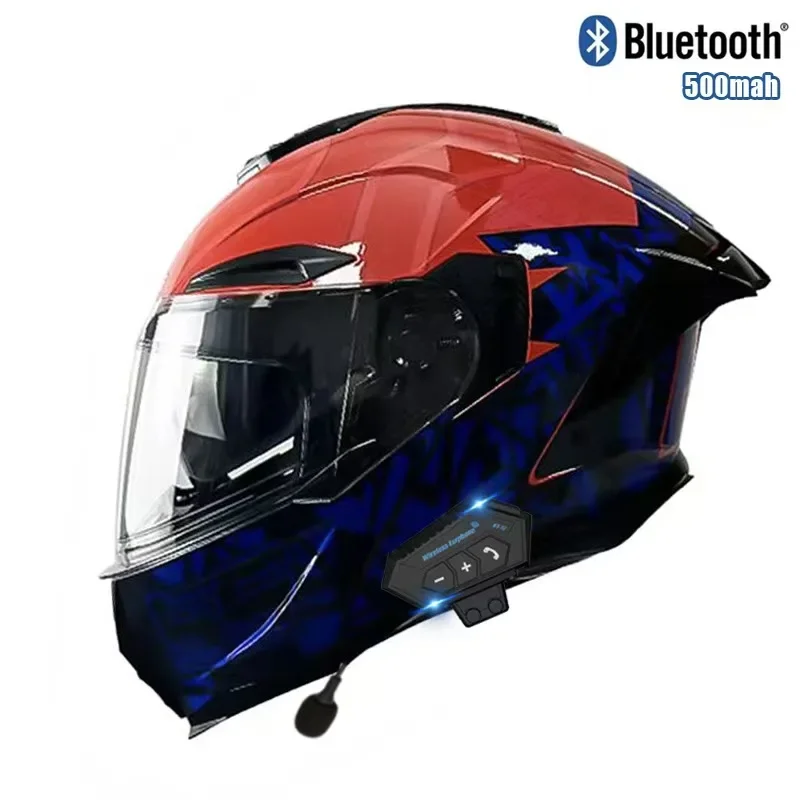 Откидной мотоциклетный шлем с  – обзор и цена Full Face Motorcycle Helmet With Bluetooth