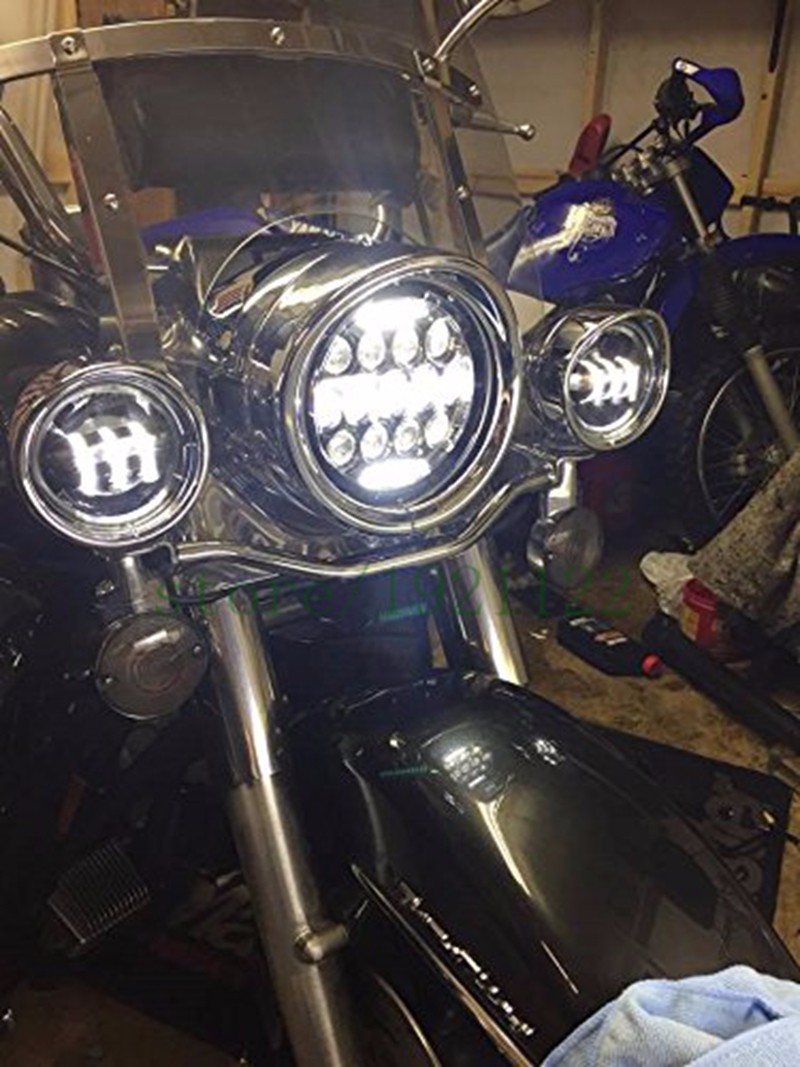 7-дюймовая светодиодная фара д – обзор и цена Universal Motorcycle Led Headlight Projector