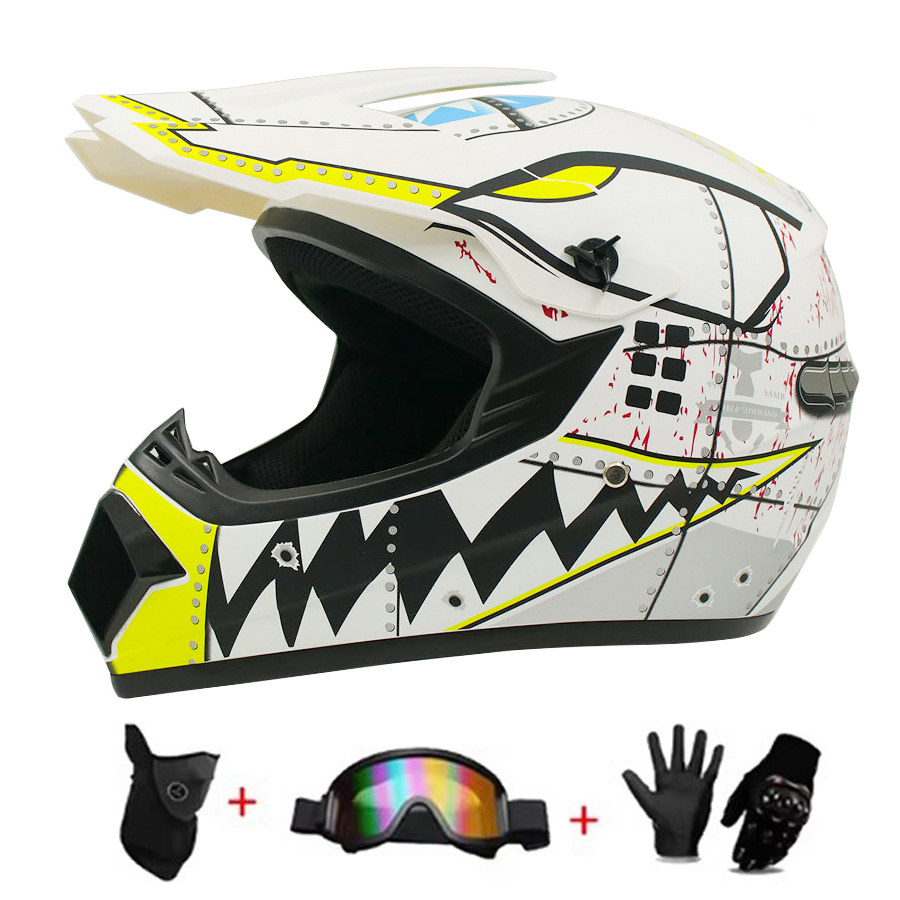 Комплект шлемов для мотокросса – обзор и цена Off Road Motocross Helmet Goggles Set