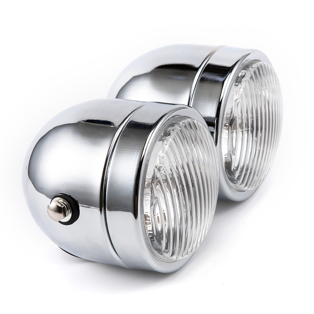 Универсальная двойная фара H4  – обзор и цена Universal Motorcycle Led Headlight Projector